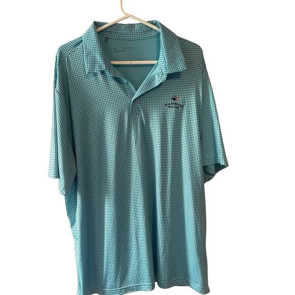Bandon Dunes Golf Polo Shirt Men's 2XL XXL Blue White Striped Performance - Picture 1 of 5